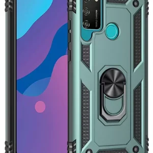 Newface Huawei Y6p Kılıf Sofya Yüzüklü Silikon Kapak - Yeşil