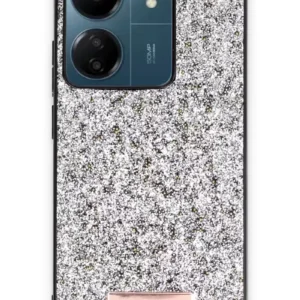 Onegif Xiaomi Redmi 13c Bright Simli Kapak - Gümüş