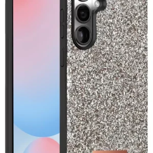 Onegif Samsung Galaxy S24 Fe Bright Simli Kapak - Gümüş