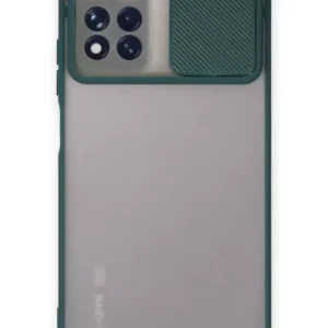 Newface Xiaomi Redmi Note 11 Pro Plus 5g Kılıf Palm Buzlu Kamera Sürgülü Silikon - Yeşil