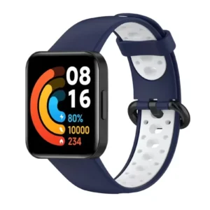 Newface Xiaomi Redmi Watch 2 Spor Delikli Kordon - Lacivert-beyaz