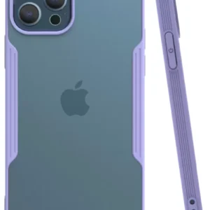 Newface İphone 12 Pro Max Kılıf Platin Silikon - Lila