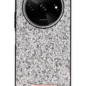 Onegif Xiaomi Redmi A3 4g Bright Simli Kapak - Gümüş