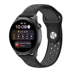 Newface Watch 20mm Spor Delikli Kordon - Siyah-füme