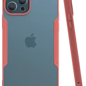 Newface İphone 12 Pro Max Kılıf Platin Silikon - Pembe