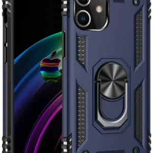 Newface İphone 12 Mini Kılıf Sofya Yüzüklü Silikon Kapak - Lacivert