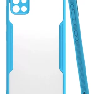 Newface Samsung Galaxy A71 Kılıf Platin Silikon - Mavi