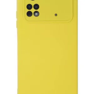 Newface Xiaomi Poco M4 Pro 4g Kılıf Nano İçi Kadife Silikon - Sarı