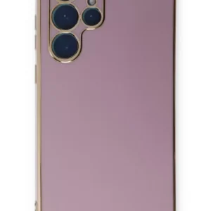 Newface Samsung Galaxy S22 Ultra Kılıf Volet Silikon - Mor