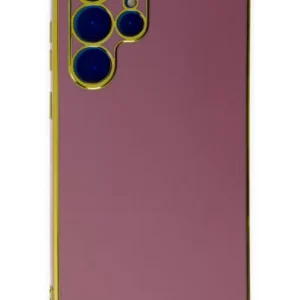 Newface Samsung Galaxy S22 Ultra Kılıf Volet Silikon - Kırmızı