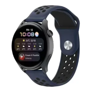 Newface Watch 22mm Spor Delikli Kordon - Lacivert-siyah