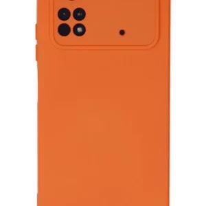 Newface Xiaomi Poco M4 Pro 4g Kılıf Nano İçi Kadife Silikon - Turuncu