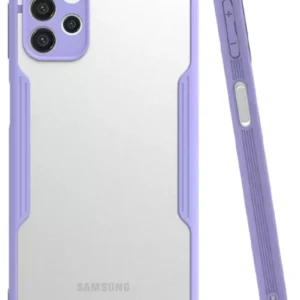 Newface Samsung Galaxy A72 Kılıf Platin Silikon - Lila