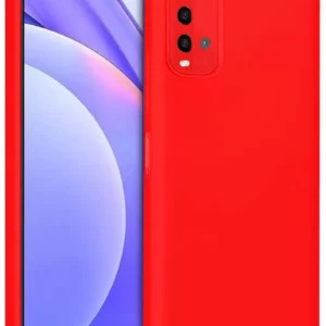Newface Xiaomi Redmi 9t Kılıf Nano İçi Kadife Silikon - Kırmızı