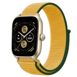 Newface Watch 22mm Hasırlı Cırtcırtlı Kordon - Sarı