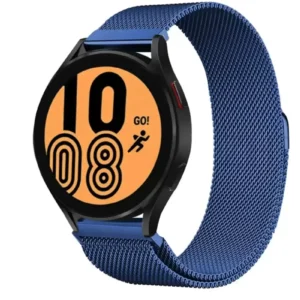 Newface Samsung Galaxy Watch 4 Metal Mıknatıslı Kordon - Mavi
