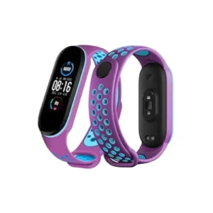 Newface Xiaomi Mi Band 6 Spor Delikli Kordon - Mor-mavi