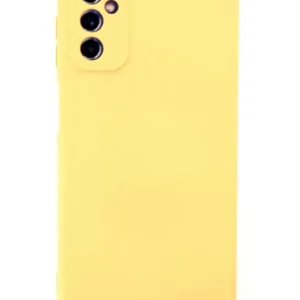 Newface Samsung Galaxy M52 5g Kılıf Nano İçi Kadife Silikon - Sarı