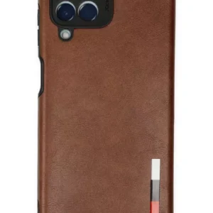 Newface Samsung Galaxy M33 Kılıf Loop Deri Silikon - Kahverengi