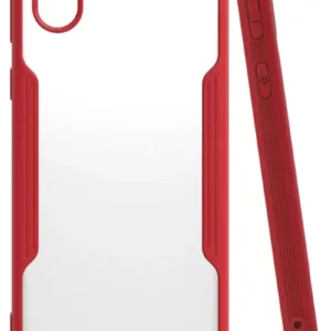 Newface Samsung Galaxy A01 Core Kılıf Platin Silikon - Kırmızı