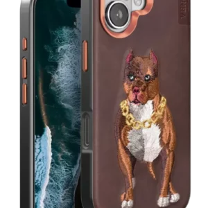 Venco İphone 16 Perma Desenli Kapak - Kahverengi