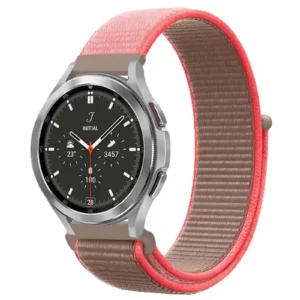 Newface Watch 22mm Hasırlı Cırtcırtlı Kordon - Pembe