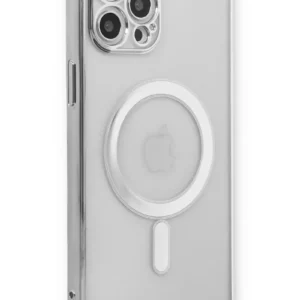 Newface İphone 12 Pro Kılıf Magneticsafe Lazer Silikon - Gümüş