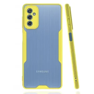 Newface Samsung Galaxy M52 5g Kılıf Platin Silikon - Sarı