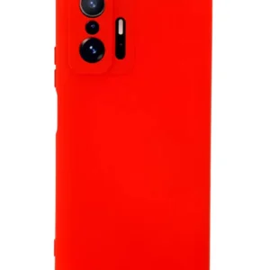 Newface Xiaomi Mi 11t Pro Kılıf Nano İçi Kadife Silikon - Kırmızı