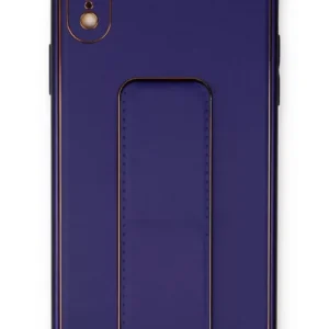 Newface İphone Xr Kılıf Coco Deri Standlı Kapak - Mor