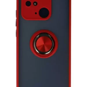 Newface Xiaomi Redmi 10c Kılıf Montreal Yüzüklü Silikon Kapak - Kırmızı