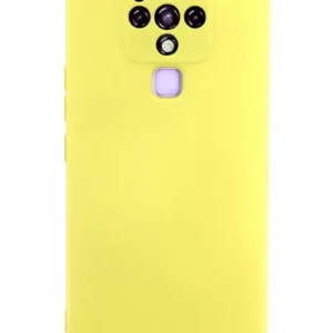 Newface Tecno Camon 16 Kılıf Nano İçi Kadife Silikon - Sarı