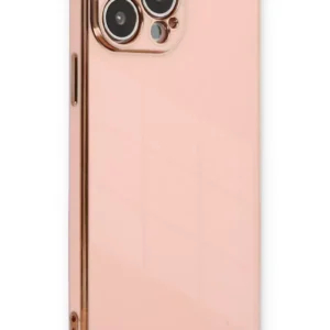 Newface İphone 13 Pro Max Kılıf Volet Silikon - Pembe