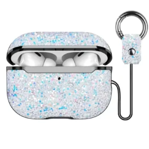 Onegif Airpods Pro 2 (2.nesil) Bright Simli Airpods Kapak - Gümüş