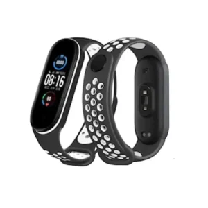 Newface Xiaomi Mi Band 4 Spor Delikli Kordon - Siyah-beyaz