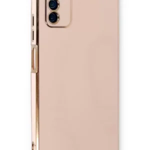 Newface Samsung Galaxy A03s Kılıf Volet Silikon - Pembe