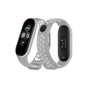 Newface Xiaomi Mi Band 4 Spor Delikli Kordon - Gri-beyaz