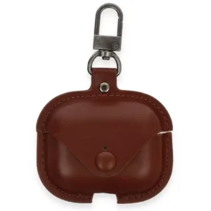Newface Airpods 3 (3.nesil) Çanta Deri Kılıf - Kahverengi