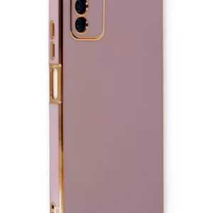 Newface Samsung Galaxy A03s Kılıf Volet Silikon - Mor