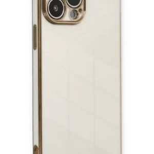 Newface İphone 13 Pro Kılıf Volet Silikon - Beyaz