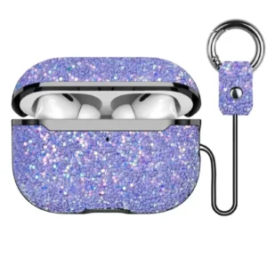 Onegif Airpods Pro 2 (2.nesil) Bright Simli Airpods Kapak - Derin Mor