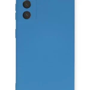 Newface Samsung Galaxy S21 Kılıf Nano İçi Kadife Silikon - Mavi