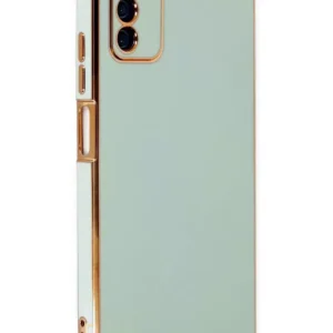 Newface Samsung Galaxy A03s Kılıf Volet Silikon - Açık Yeşil