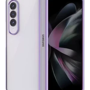 Newface Samsung Galaxy Z Fold 4 Kılıf Fold Element Kapak - Mor