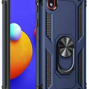 Newface Samsung Galaxy A01 Core Kılıf Sofya Yüzüklü Silikon Kapak - Lacivert