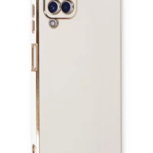 Newface Samsung Galaxy A22 Kılıf Volet Silikon - Beyaz