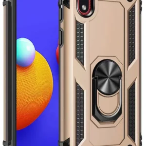 Newface Samsung Galaxy A01 Core Kılıf Sofya Yüzüklü Silikon Kapak - Gold