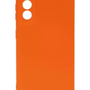 Newface Samsung Galaxy S21 Kılıf Nano İçi Kadife Silikon - Turuncu