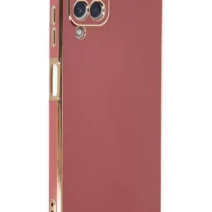 Newface Samsung Galaxy A22 Kılıf Volet Silikon - Kırmızı