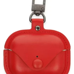 Newface Airpods Pro 2 (2.nesil) Çanta Deri Kılıf - Kırmızı